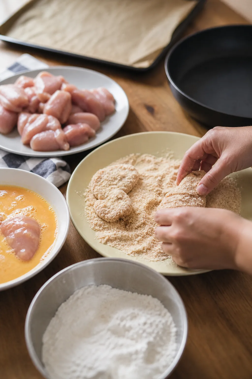 Étape de préparation de Nuggets maison