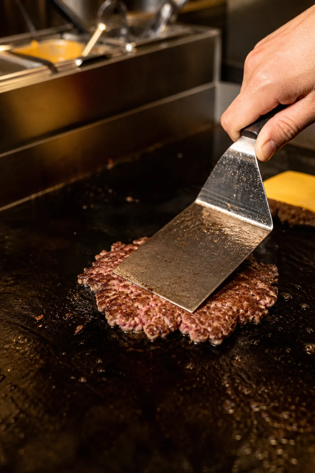 Étape de préparation de Smash burger maison